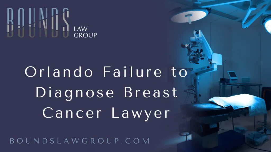 When a doctor fails to diagnose breast cancer, the consequences can be devastating. Patients trust medical professionals to detect serious conditions in a timely manner, yet negligence or misdiagnosis can delay critical treatment, leading to severe complications or even loss of life. If you or a loved one has suffered due to a missed or delayed diagnosis of breast cancer, you need an experienced Orlando failure to diagnose breast cancer lawyer to fight for your rights and seek the compensation you deserve. Bounds Law Group is here to help.
