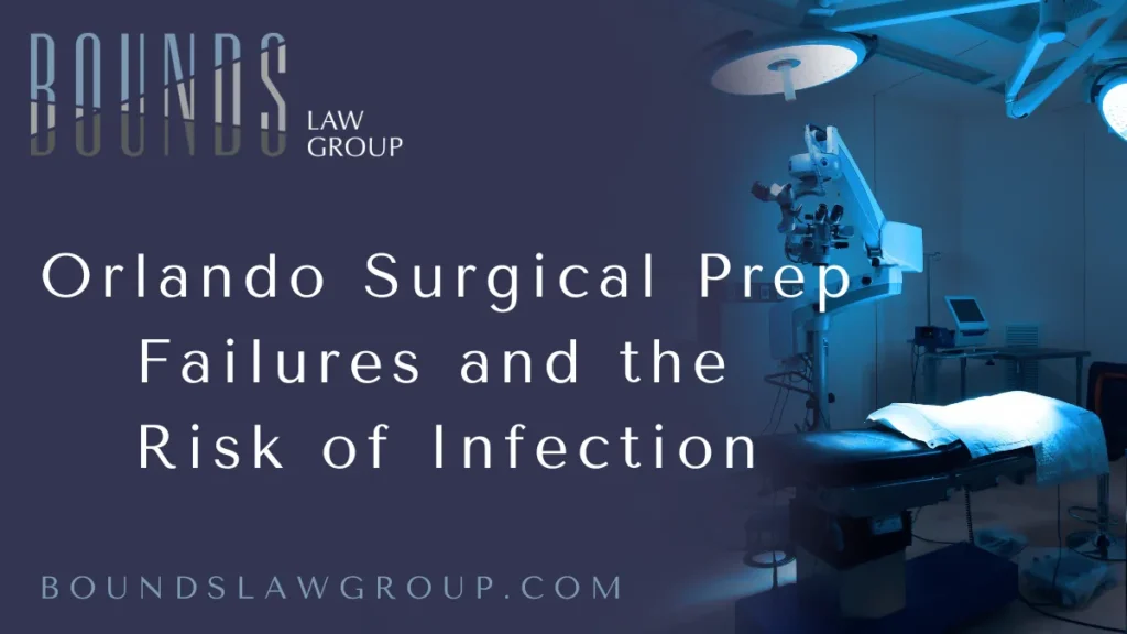 Orlando surgical site infection lawsuit claims are rising across Central Florida as more patients are harmed by preventable mistakes during preoperative care. At Bounds Law Group, we aggressively represent individuals who have suffered from serious surgical site infections (SSIs) due to the negligent actions of surgeons, nurses, and hospital staff. These infections are not just complications—they are red flags of systemic failure. If you or a loved one was affected by a surgical site infection in Orlando, you may be entitled to significant compensation.