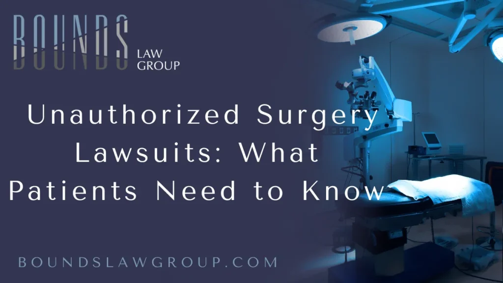 When a patient consents to a surgical procedure, they trust that the operation performed will match what they agreed upon. However, unauthorized surgeries—those conducted without informed consent—are not only deeply unethical but often illegal. If you or a loved one has been subjected to an unauthorized procedure in Orlando, you may have grounds for an Orlando unauthorized surgery lawsuit. At Bounds Law Group, we fight to protect victims of medical malpractice and ensure justice is served.