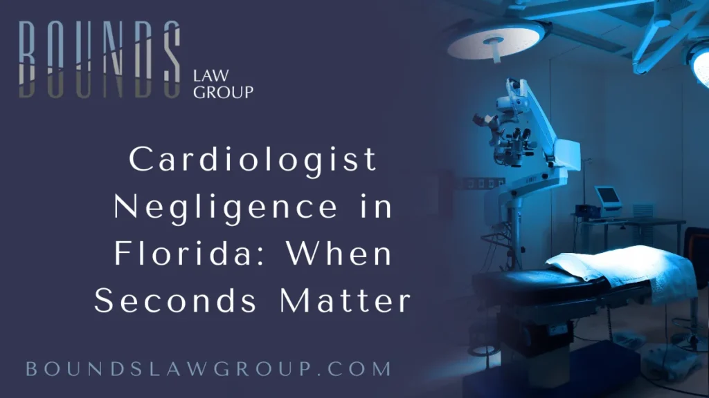 When a patient places their trust in a cardiologist, they are entrusting their very life to that physician’s expertise, precision, and timely intervention. But when a cardiologist fails in their duty—whether through misdiagnosis, delayed treatment, or procedural error—the consequences can be immediate, catastrophic, and irreversible. In these devastating moments, you need a Florida cardiology malpractice attorney with a proven track record. At Bounds Law Group, we fight for victims of cardiologist negligence across Florida, ensuring justice is served when seconds truly matter.
