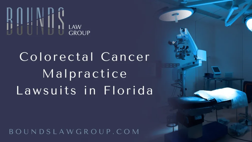 When a diagnosis of colorectal cancer is missed or delayed due to medical negligence, the consequences can be devastating and life-threatening. At Bounds Law Group, our experienced attorneys understand the profound impact medical malpractice can have on patients and their families. As a trusted Florida colon cancer malpractice lawyer, we are dedicated to helping those harmed by preventable medical errors seek justice and secure the compensation they deserve.
