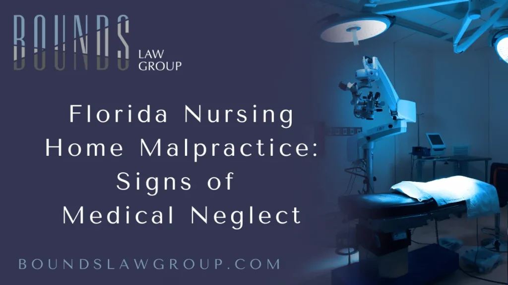 When our loved ones are placed in a nursing home, we trust that they will be treated with dignity, respect, and proper medical care. Unfortunately, this is not always the case. Florida nursing home malpractice attorney professionals are seeing an alarming rise in cases involving serious medical neglect in long-term care facilities across the state. At Bounds Law Group, we are committed to holding negligent nursing homes accountable and helping families find justice for their vulnerable loved ones.