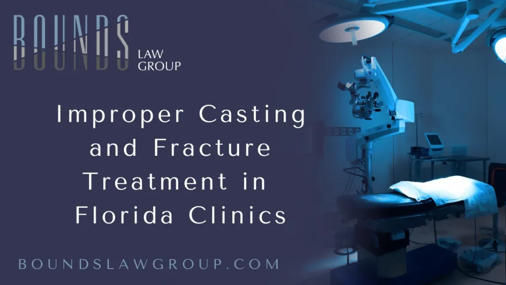 When a patient suffers a broken bone, timely and precise medical care is essential for proper healing and full recovery. Unfortunately, many Floridians fall victim to Florida broken bone treatment malpractice due to improper casting, misdiagnosis, delayed referrals, and inadequate patient education. These medical errors can lead to permanent disability, chronic pain, and the need for costly corrective surgeries. At Bounds Law Group, we are dedicated to representing victims harmed by negligent fracture treatment and fighting to secure the compensation they deserve.