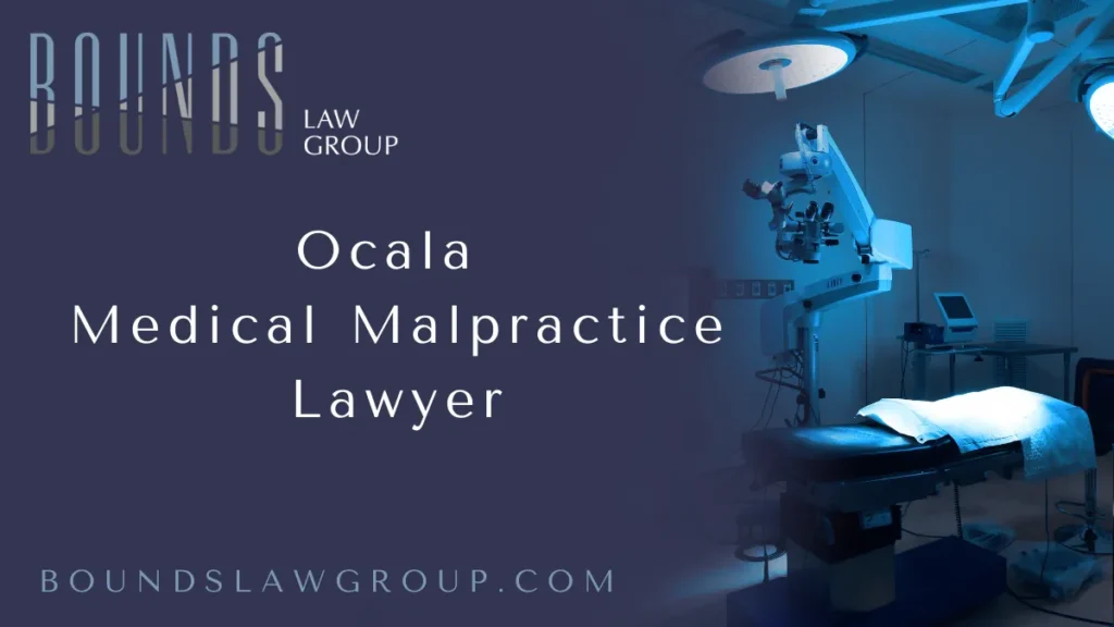 When a healthcare professional’s negligence causes harm, the consequences can be devastating. Whether it involves surgery, misdiagnosis, or improper treatment, victims of medical malpractice face life-altering challenges. If you or a loved one has suffered due to a medical professional’s actions in Ocala, Bounds Law Group is here to help. Our experienced Ocala medical malpractice lawyers are dedicated to ensuring that you receive the justice and compensation you deserve.