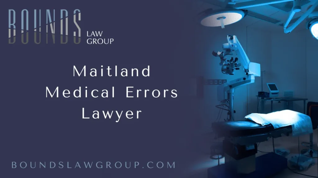 When healthcare professionals fail to uphold the expected standard of care, the consequences can be devastating. At Bounds Law Group, a Maitland medical errors lawyer is committed to standing up for patients and their families who have been harmed due to medical negligence. If you or a loved one has suffered because of a healthcare provider’s mistake, you deserve accountability, compensation, and peace of mind.