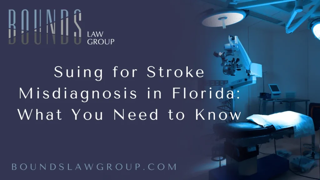 When it comes to suing stroke misdiagnosis Florida, victims and their families often face devastating consequences. At Bounds Law Group, we recognize the severe impact a missed or delayed stroke diagnosis can have on an individual’s life. Stroke is a medical emergency where every second counts, and delays in diagnosis or treatment can cause irreversible brain damage, permanent disability, or even death. If you or a loved one has suffered due to a misdiagnosed stroke, knowing your legal options is essential. This comprehensive guide covers everything you need to know about holding negligent medical professionals accountable in Florida.