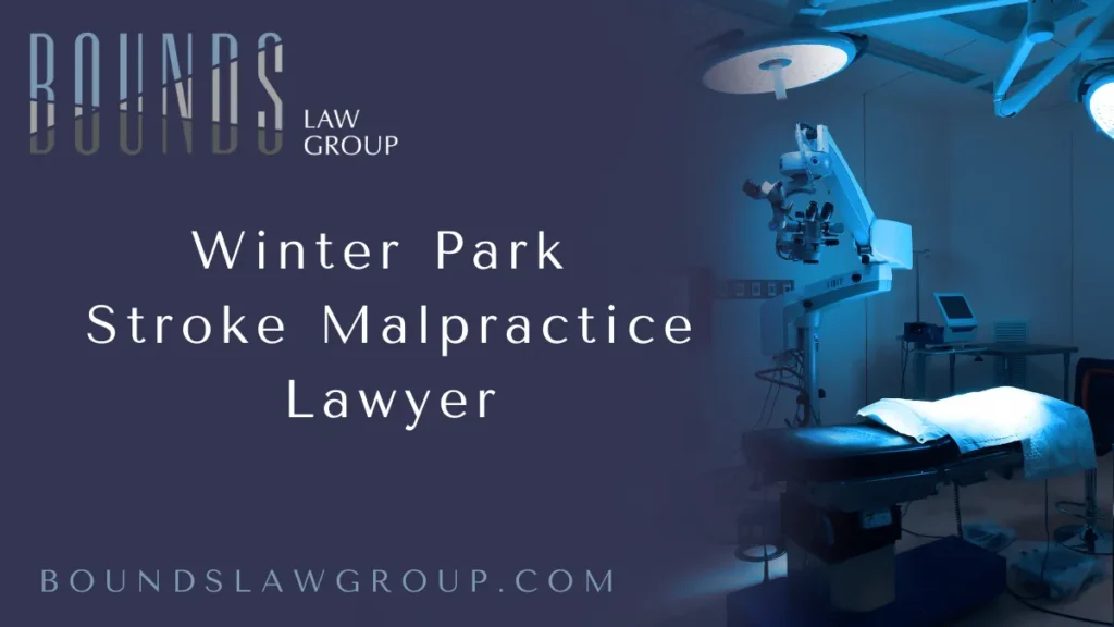 When a medical professional fails to properly diagnose, treat, or manage a stroke, the consequences can be catastrophic. At Bounds Law Group, our experienced Winter Park stroke malpractice lawyers are committed to holding negligent healthcare providers accountable. If you or a loved one has suffered from a stroke that was misdiagnosed, mistreated, or preventable, you may be entitled to compensation for your injuries and losses. Strokes require urgent and accurate medical intervention. A delay of even a few minutes can mean the difference between full recovery and permanent disability or death. If you believe medical negligence contributed to a poor stroke outcome, our team is ready to investigate, advocate, and pursue the justice you deserve.