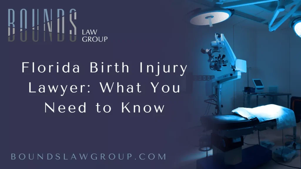 When your child suffers a birth injury, your world changes in an instant. You face overwhelming medical challenges and uncertain futures. A Florida birth injury lawyer from Bounds Law Group provides the crucial legal experience, compassionate support, and strong advocacy your family needs to pursue justice and fair compensation. Our team has successfully represented Florida families harmed by negligent doctors, nurses, and hospitals. We understand the medical complexities and emotional toll birth injuries bring. With Bounds Law Group by your side, you gain an experienced partner committed to protecting your child’s future.