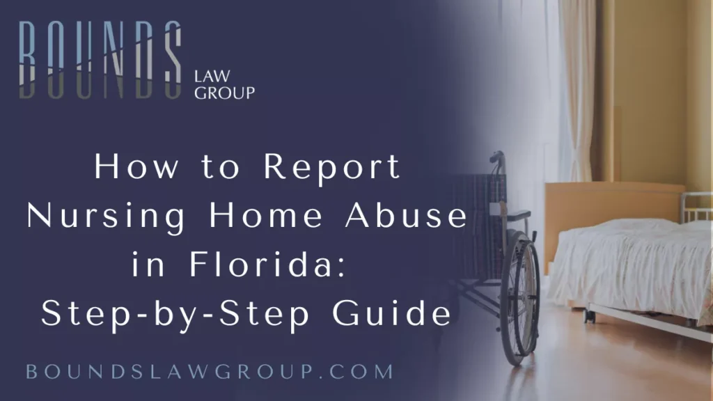 Nursing home abuse is a grave issue that impacts thousands of vulnerable seniors in Florida every year. If you suspect or have witnessed nursing home abuse, knowing how to report nursing home abuse Florida properly is essential to protect your loved one and ensure justice is served. At Bounds Law Group, we are committed to guiding families through this challenging process with expertise and compassion. This detailed guide provides clear, step-by-step instructions to help you take immediate and effective action.