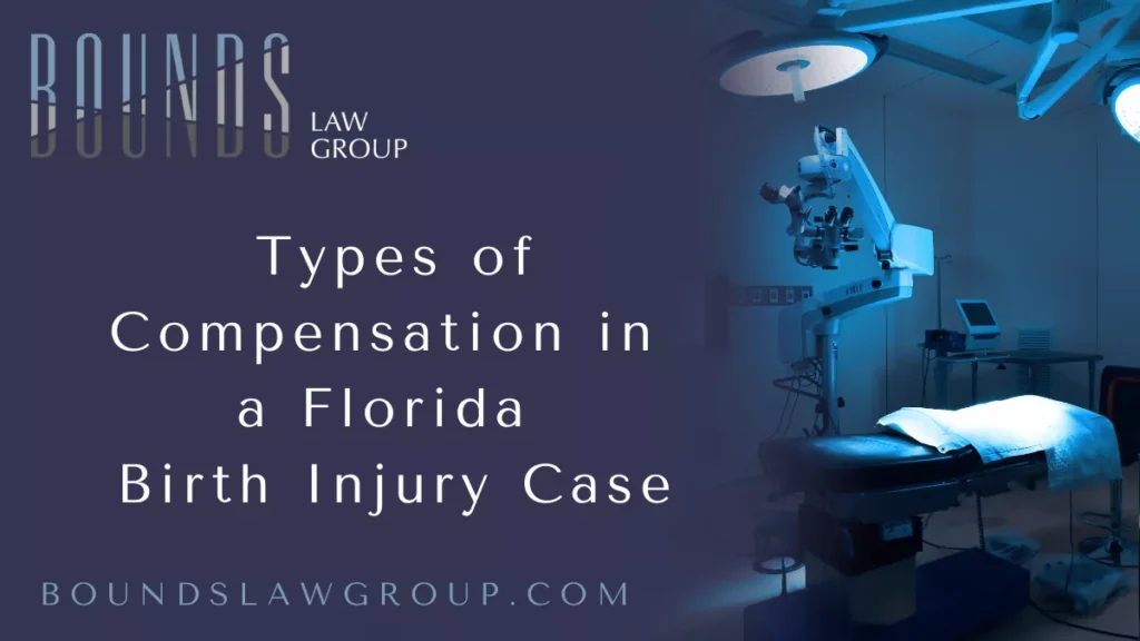 When families suffer the devastating effects of a birth injury in Florida, knowing the full spectrum of birth injury compensation Florida is essential to securing the justice and financial support they need. At Bounds Law Group, we specialize in representing families affected by birth injuries, helping them pursue comprehensive compensation to cover medical care, lost income, emotional trauma, and lifelong needs. This detailed guide explains the various types of compensation typically available in Florida birth injury cases and how each can provide critical relief.