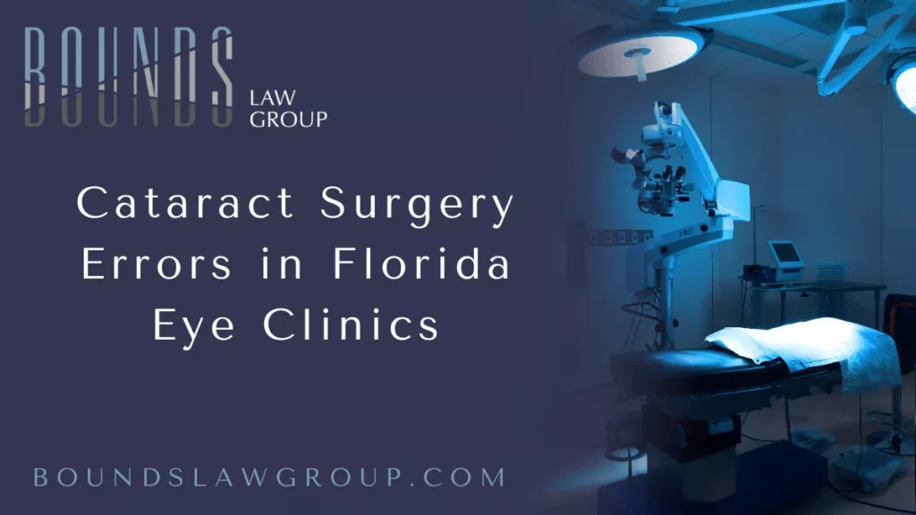 Cataract surgery is one of the most common medical procedures performed in the United States. Millions of patients undergo this surgery every year to restore their vision and improve their quality of life. While cataract surgery is generally safe, errors during the procedure can lead to devastating complications, permanent vision loss, or even blindness. If you or a loved one has suffered due to negligence in an eye clinic, a Florida cataract surgery malpractice attorney at Bounds Law Group is here to help protect your rights and pursue the compensation you deserve.