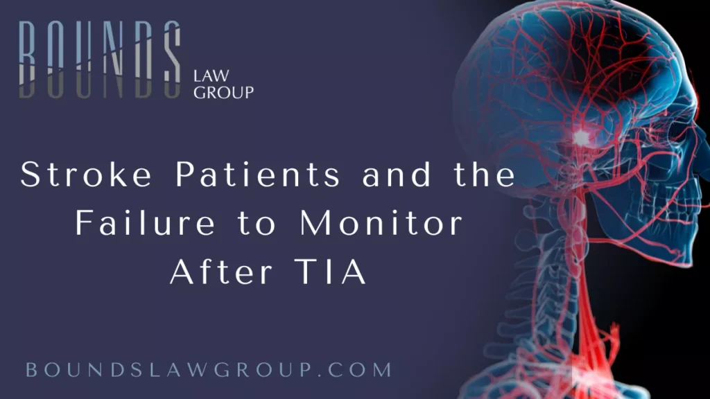 A transient ischemic attack (TIA), often called a “mini-stroke,” is a critical warning sign of a major stroke. Proper monitoring after a TIA can mean the difference between life and death. Unfortunately, when healthcare providers in Orlando fail to monitor patients who present with TIAs, the consequences can be devastating. Cases of post-TIA stroke monitoring failure Orlando have led to preventable strokes, permanent disabilities, and tragic loss of life. At Bounds Law Group, we represent victims and families affected by negligent medical care following TIAs. If you or your loved one has suffered harm because a hospital, physician, or medical team failed to act appropriately, you may have grounds for a medical malpractice claim.