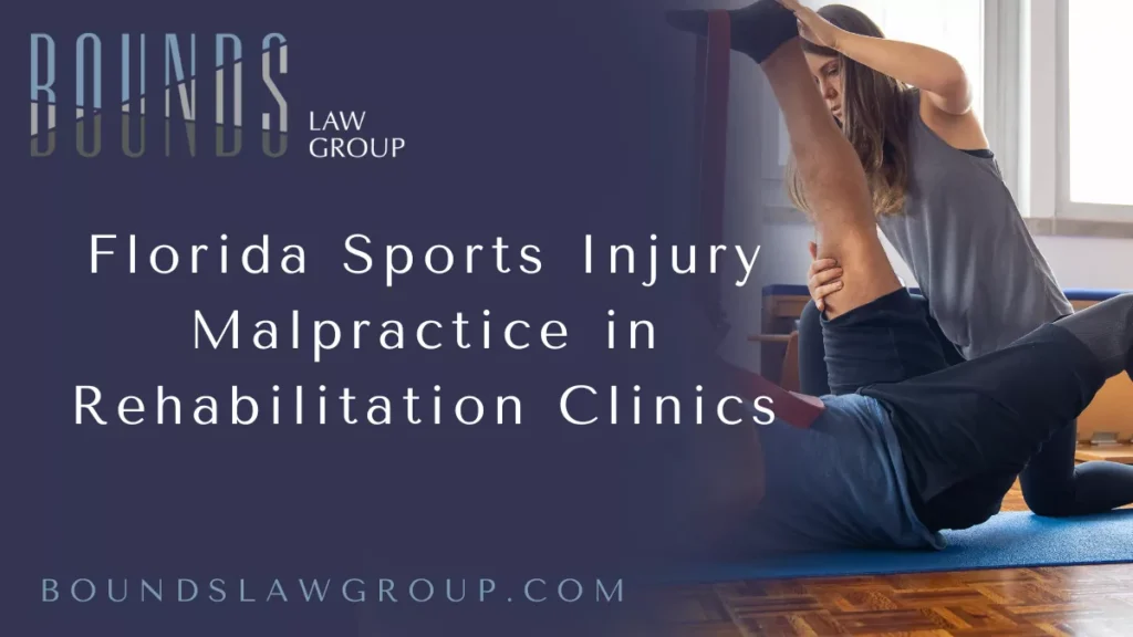 Athletes and active individuals rely on rehabilitation clinics to recover safely after injuries. When negligent care occurs, it can cause lasting harm, leaving patients facing unexpected medical bills, lost playing time, and diminished quality of life. A Florida sports rehab malpractice lawsuit offers injured patients a path to seek accountability and financial recovery when a rehabilitation clinic or provider fails to meet accepted standards of care.