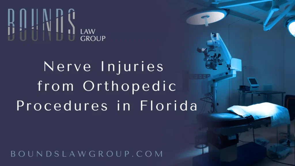 Orthopedic procedures are often necessary to treat musculoskeletal injuries, fractures, or degenerative joint conditions. While these surgeries can significantly improve a patient’s quality of life, they also carry risks. One of the most serious complications is nerve injury. If you or a loved one has suffered nerve damage due to an orthopedic procedure, you may be entitled to legal compensation. A Florida orthopedic nerve damage attorney from Bounds Law Group can guide you through your legal options and help you secure justice.
