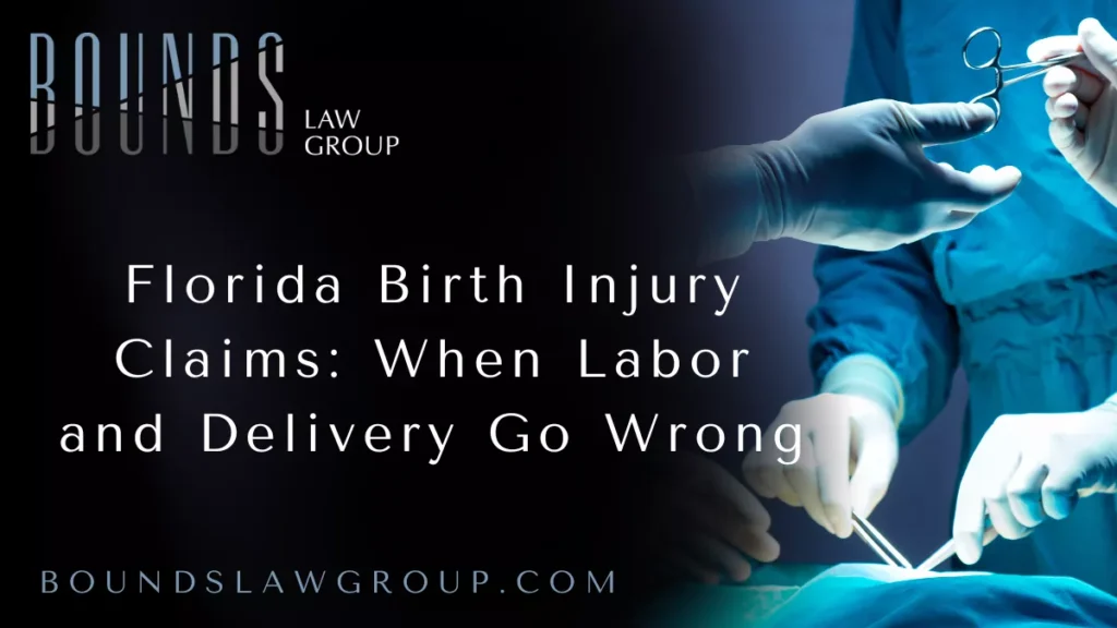 When expecting parents walk into a Florida hospital or birthing center, they trust the medical team to provide safe, professional care. Medical negligence during labor and delivery can result in catastrophic injuries to newborns and devastating emotional and financial consequences for families. If your child suffered harm due to preventable medical errors, working with a Florida birth injury malpractice attorney at Bounds Law Group can help you pursue justice and secure the compensation your family needs.