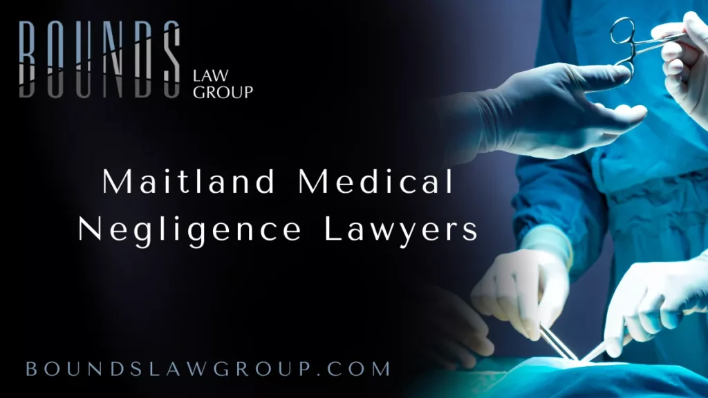 When patients put their trust in doctors, nurses, and hospitals, they expect to receive safe and professional care. Sadly, that is not always the case. Preventable mistakes in diagnosis, treatment, medication, or surgery can lead to devastating consequences for victims and their families. If you or a loved one has suffered due to medical malpractice, you need the guidance of experienced Maitland medical negligence lawyersr who know how to fight for justice. At Bounds Law Group, we dedicate our practice to holding negligent healthcare providers accountable and helping victims recover the compensation they deserve.