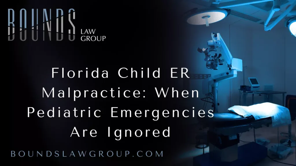 When the urgency of a child’s medical emergency is downplayed, missed, or mishandled, the consequences can be devastating. If your child suffered harm due to negligence in a pediatric emergency department in Florida, you may need the guidance of a highly experienced Florida pediatric emergency malpractice lawyer.