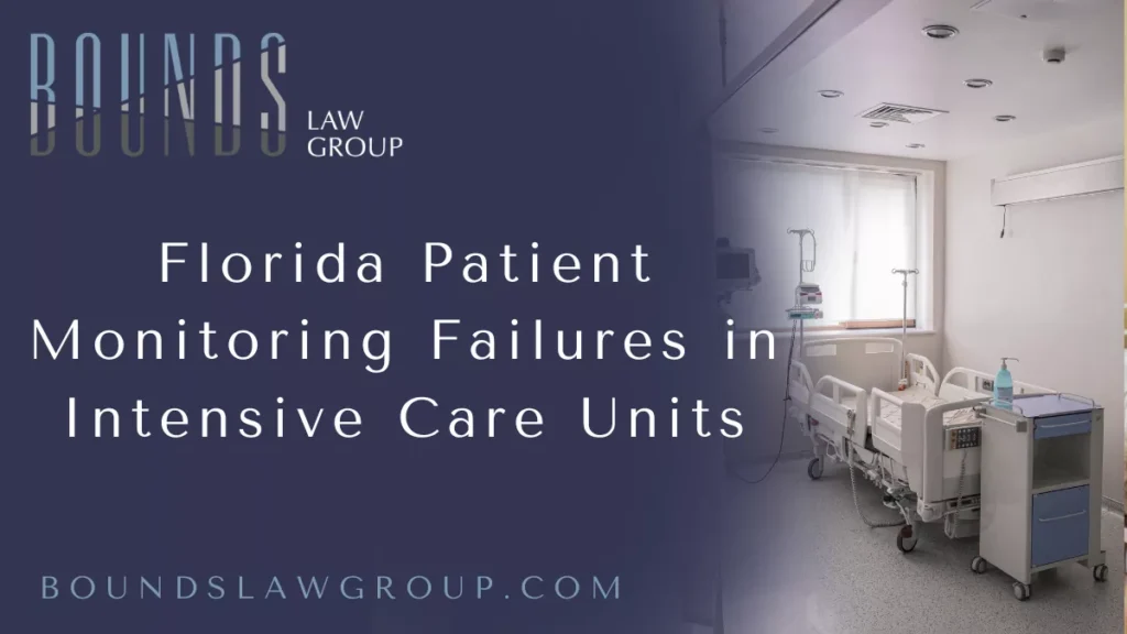 When a loved one is admitted to the intensive care unit (ICU), families place immense trust in medical professionals to provide around-the-clock monitoring and life-saving care. Unfortunately, patient monitoring failures in Florida ICUs occur more often than most people realize—and the results can be devastating. If you or someone you love has suffered because of negligent monitoring, a Florida ICU patient monitoring negligence lawyer from Bounds Law Group can help you pursue justice and the compensation you deserve.