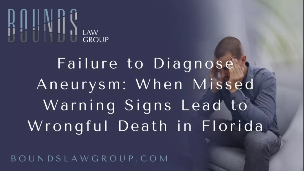 Aneurysms are often described as “silent killers.” They can grow undetected for years and rupture without warning, causing catastrophic internal bleeding, stroke, or sudden death. When healthcare providers fail to recognize symptoms, order appropriate imaging, or act on abnormal findings, patients may lose the opportunity for lifesaving treatment.
