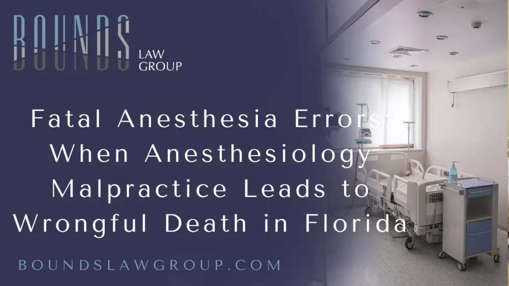 Anesthesia allows patients to undergo surgery without pain, but its administration requires precise skill, constant monitoring, and strict adherence to safety protocols. A single mistake made by an anesthesiologist, nurse anesthetist, or surgical team member can cause catastrophic injuries or death within minutes. Tragically, fatal anesthesia errors are among the most devastating—and most preventable—forms of medical malpractice.