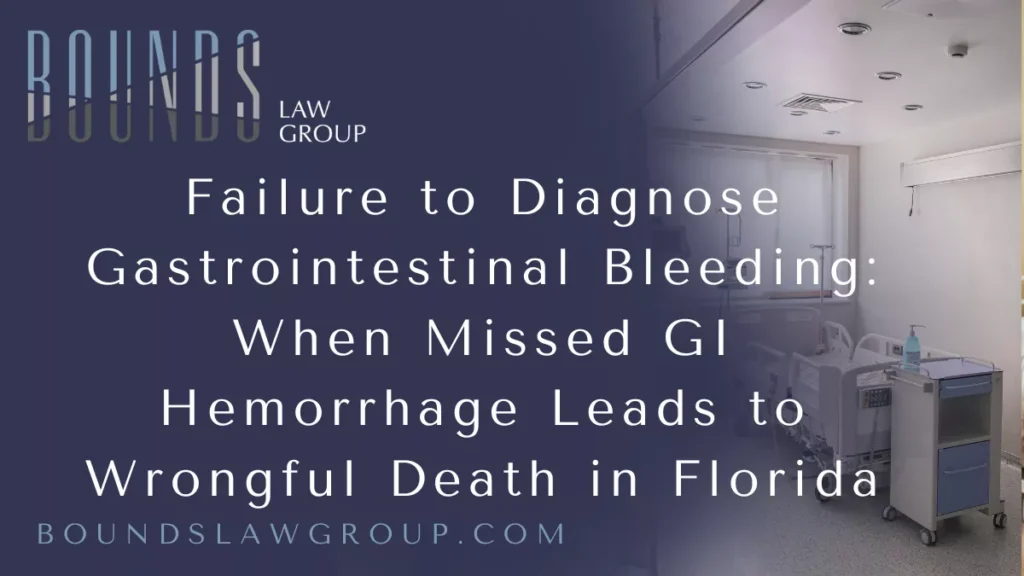 Gastrointestinal (GI) bleeding is a serious and potentially life-threatening medical condition. While some cases present with obvious symptoms, others develop silently until blood loss becomes severe. When healthcare providers fail to recognize warning signs, order appropriate diagnostic tests, or act quickly, undiagnosed GI bleeding can lead to shock, organ failure, and death.