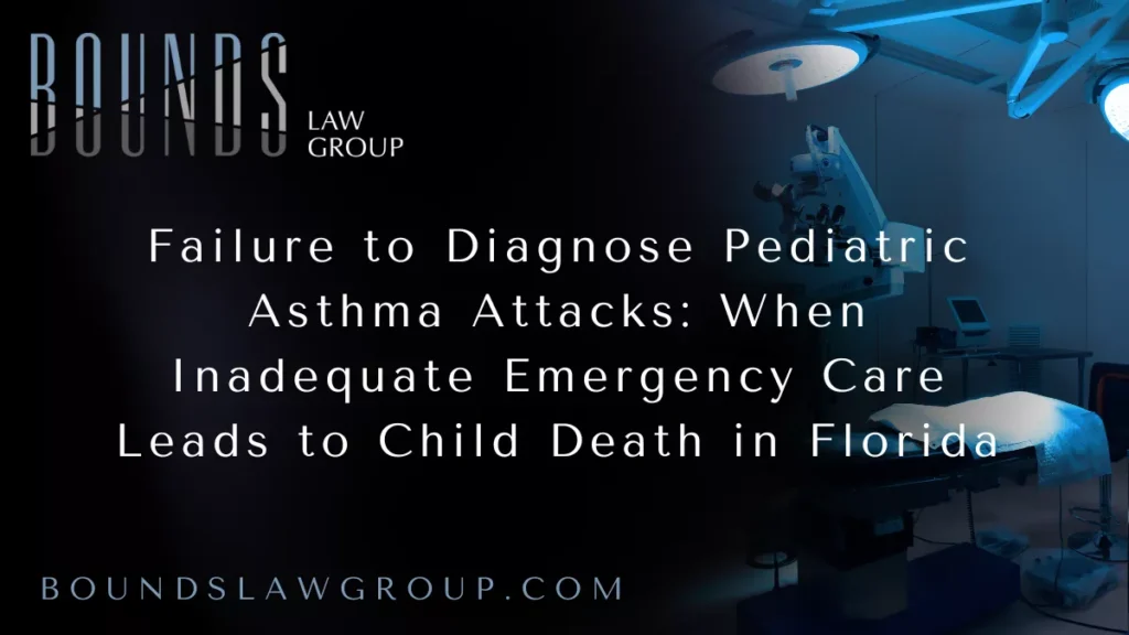 Asthma is one of the most common chronic conditions affecting children, yet it can quickly become life-threatening when an asthma attack is not properly recognized or treated. Severe asthma exacerbations require immediate medical intervention, including airway management, medication, and close monitoring. Tragically, when healthcare providers underestimate the severity of an asthma attack or delay emergency treatment, children can suffer respiratory failure and death.