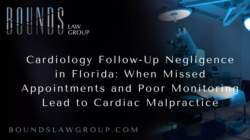Proper cardiology follow-up is a critical component of heart care. After abnormal tests, hospital discharge, heart surgery, or emergency room visits, patients rely on their healthcare providers to monitor their condition, adjust treatment, and intervene before a cardiac event occurs. When cardiologists, primary care physicians, or medical practices fail to provide appropriate follow-up care, the consequences can be severe—and often fatal.v