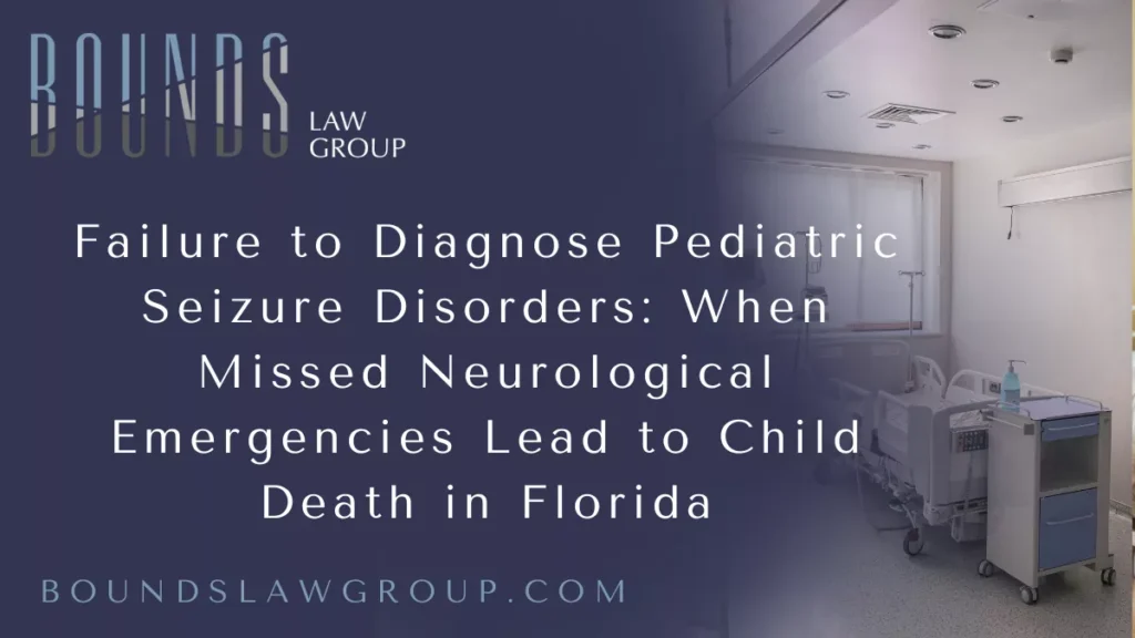 Seizures in children are a serious neurological warning sign that require prompt evaluation, diagnosis, and management. While some seizures are benign, others signal life-threatening conditions such as epilepsy, brain infections, metabolic disorders, or intracranial bleeding. When healthcare providers fail to properly evaluate seizure activity, dismiss recurrent episodes, or delay neurological testing, children face an increased risk of sudden death, brain injury, or fatal complications.