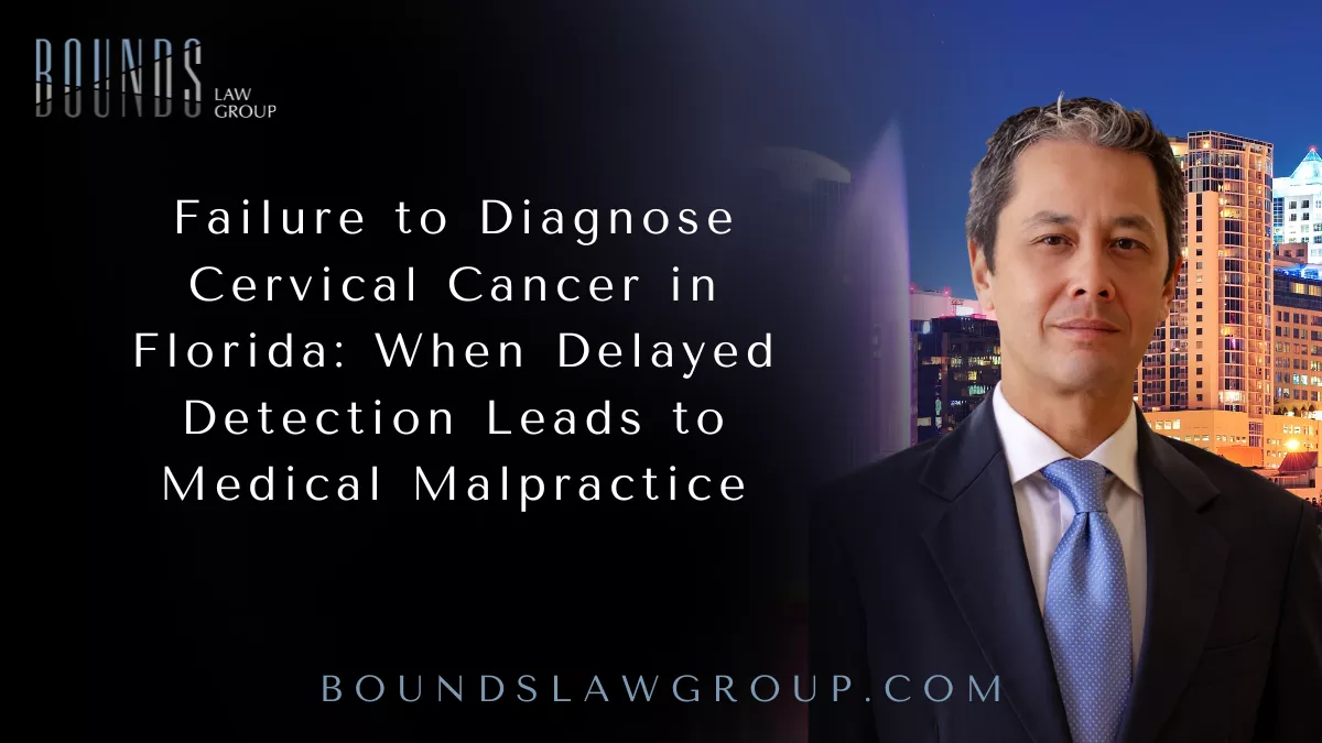 Cervical cancer is one of the most preventable and treatable forms of cancer when detected early. Routine screenings and timely medical evaluation can identify precancerous changes long before the disease becomes life-threatening. However, when doctors fail to diagnose cervical cancer in a timely manner, patients may face advanced disease, aggressive treatments, and significantly reduced survival rates. In Florida, failure to diagnose cervical cancer may constitute medical malpractice when healthcare providers overlook symptoms, misinterpret test results, or fail to follow up on abnormal screening findings.