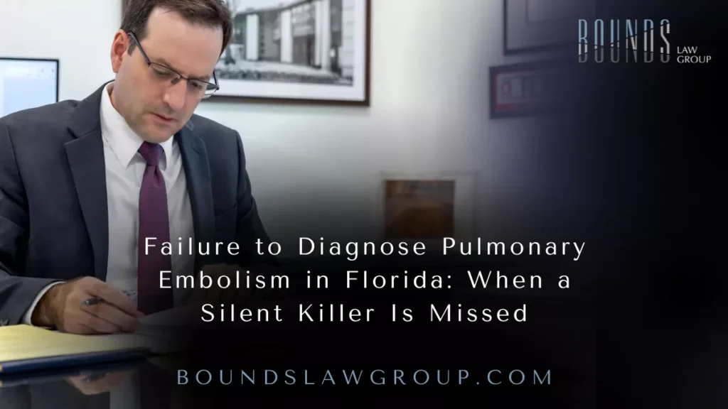 Failure to Diagnose Pulmonary Embolism in Florida: When a Silent Killer Is Missed