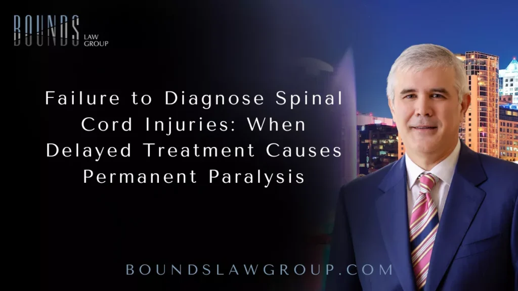 Failure to Diagnose Spinal Cord Injuries: When Delayed Treatment Causes Permanent Paralysis