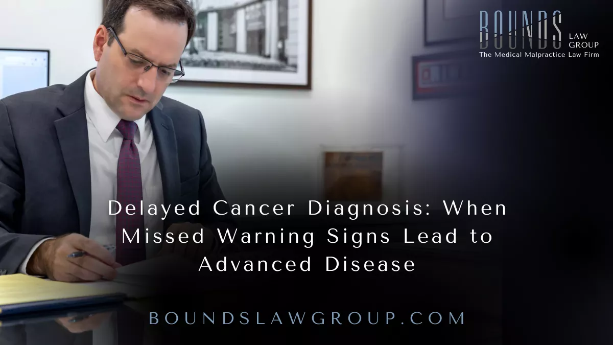 Cancer is one of the most serious medical conditions a person can face—but when detected early, many forms of cancer are highly treatable. Unfortunately, when healthcare providers fail to recognize symptoms, order appropriate testing, or follow up on abnormal results, cancer may go undiagnosed until it reaches an advanced and far more dangerous stage.