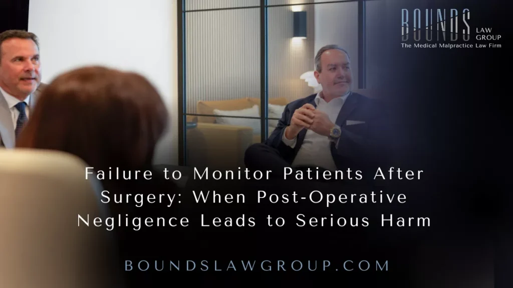 Failure to Monitor Patients After Surgery: When Post-Operative Negligence Leads to Serious Harm