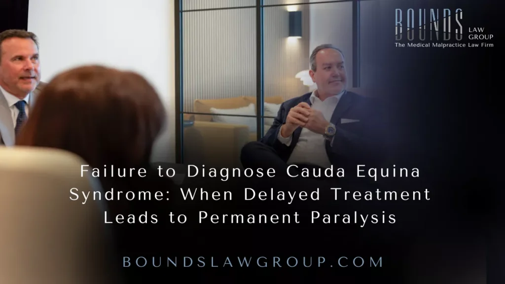 Failure to Diagnose Cauda Equina Syndrome: When Delayed Treatment Leads to Permanent Paralysis