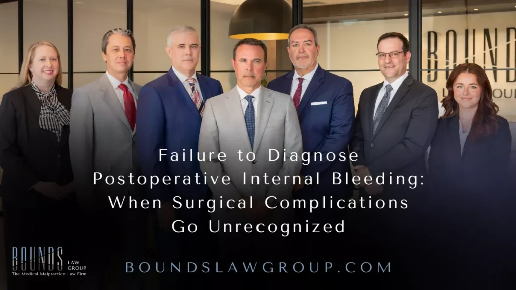 Failure to Diagnose Postoperative Internal Bleeding: When Surgical Complications Go Unrecognized