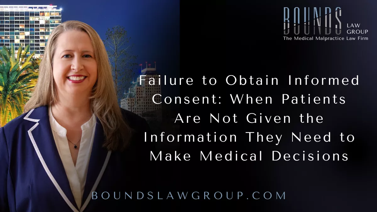 Every patient has the right to make informed decisions about their medical care. Before undergoing surgery, a medical procedure, or certain treatments, patients should be fully informed about the risks, benefits, alternatives, and potential complications involved. When healthcare providers fail to provide this information, patients may undergo procedures they would have declined—or approached differently—had they known the full picture.