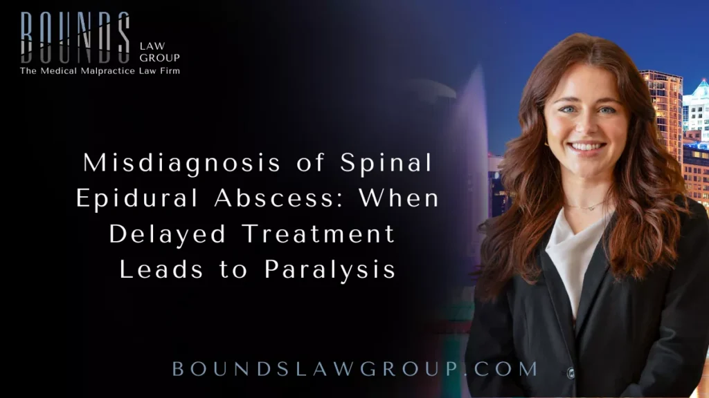 Misdiagnosis of Spinal Epidural Abscess: When Delayed Treatment Leads to Paralysis