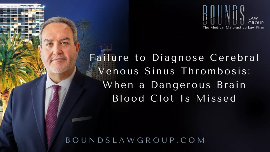 Failure to Diagnose Cerebral Venous Sinus Thrombosis: When a Dangerous Brain Blood Clot Is Missed