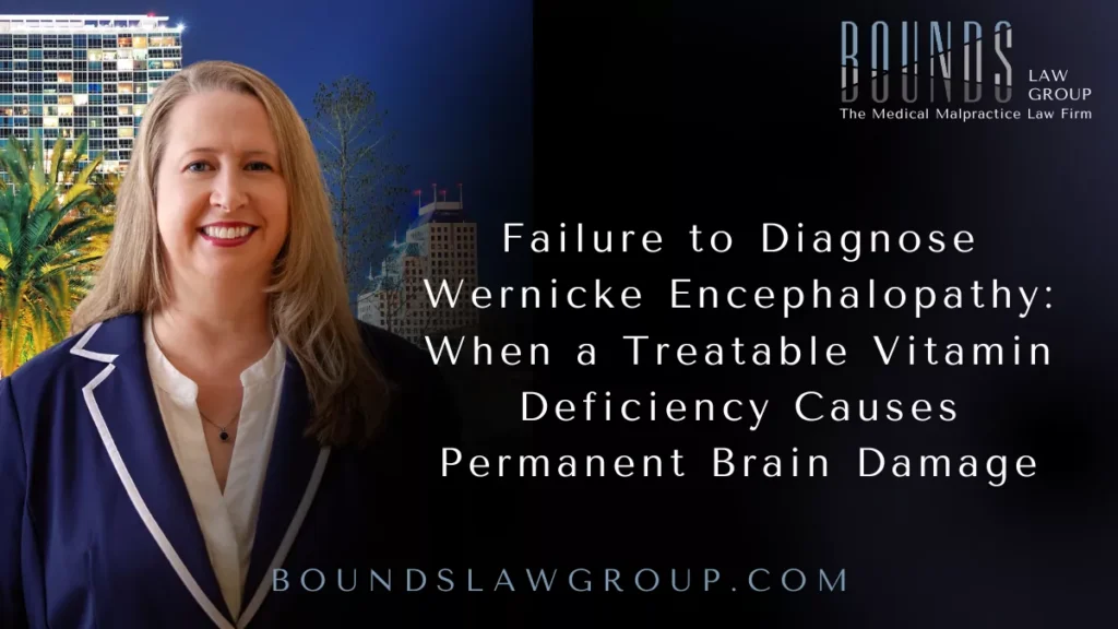 Wernicke encephalopathy is a serious neurological emergency caused by a severe deficiency of vitamin B1 (thiamine). Although the condition is highly treatable when recognized early, delayed diagnosis can result in permanent brain damage, memory loss, loss of coordination, coma, and death. In many cases, prompt administration of intravenous thiamine can prevent lifelong disability.