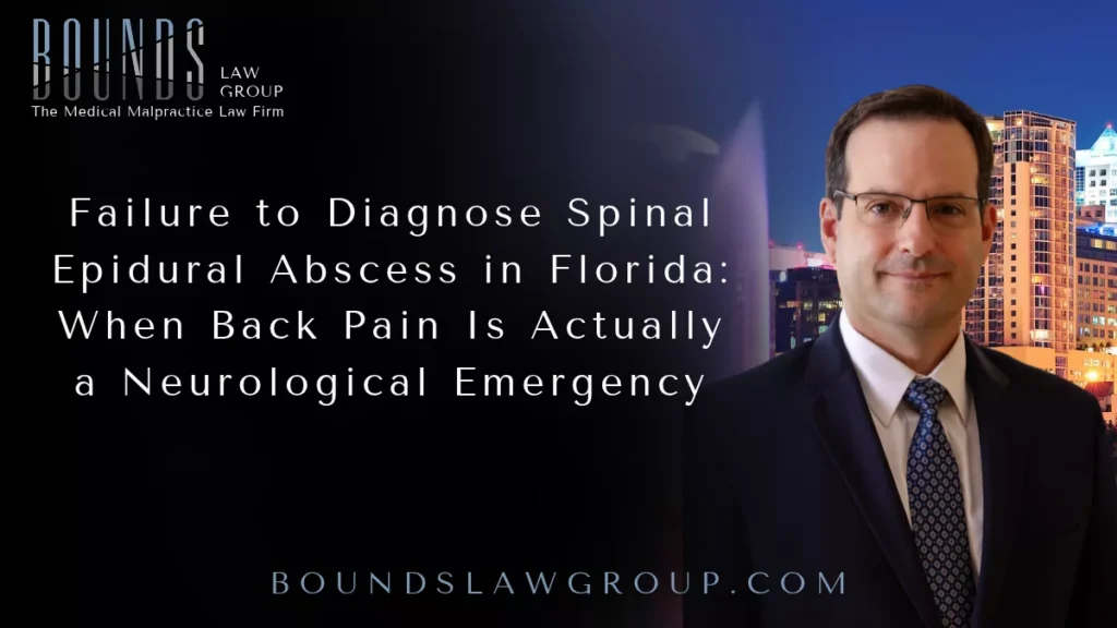 An MRI reveals a spinal epidural abscess—a pocket of infection compressing the spinal cord. Emergency surgery is performed, but the infection has already caused permanent nerve damage. What might have been a completely treatable condition has now become a lifelong disability.