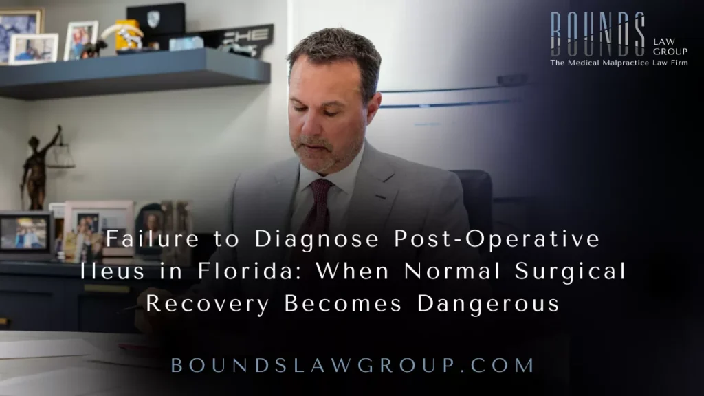 At Bounds Law Group, this is not merely an academic issue. Our published case results include a $675,000 recovery against a doctor and hospital involving failure to diagnose post-operative ileus resulting in death.