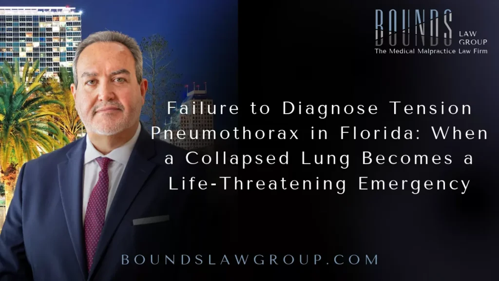 Failure to Diagnose Tension Pneumothorax in Florida: When a Collapsed Lung Becomes a Life-Threatening Emergency